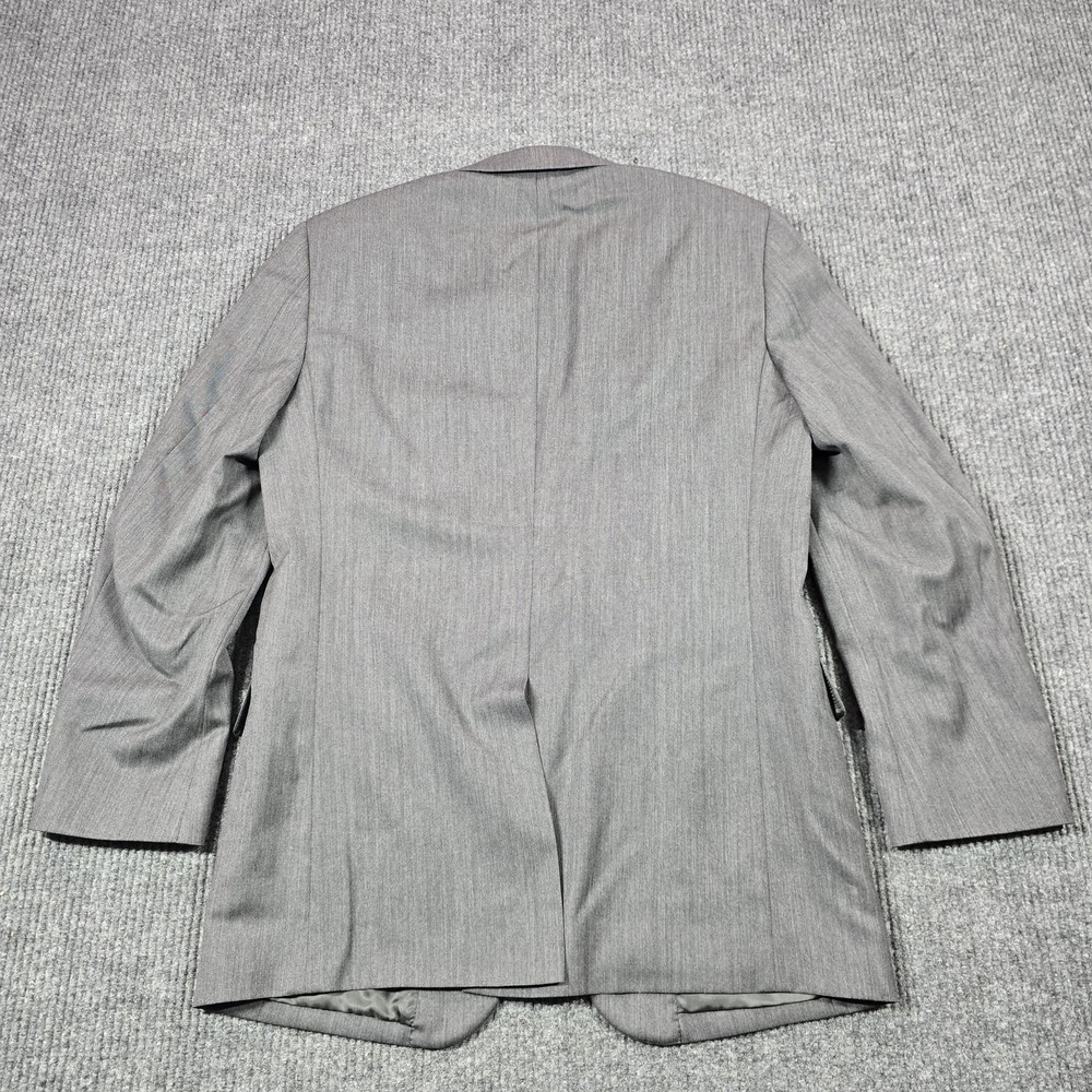 Jos A Bank Signature Collection Suit Mens 41L 35L Wool Gray‎ Herringbone 2pc - Picture 3 of 16